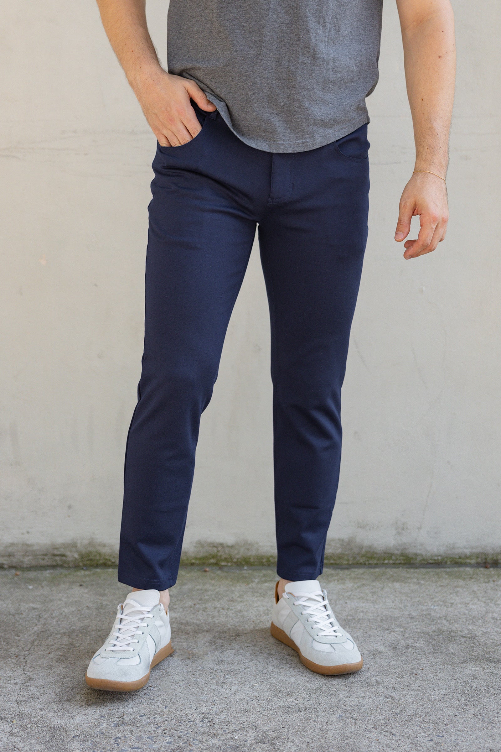 Mason Omni-Stretch Knit 5P Pants Navy