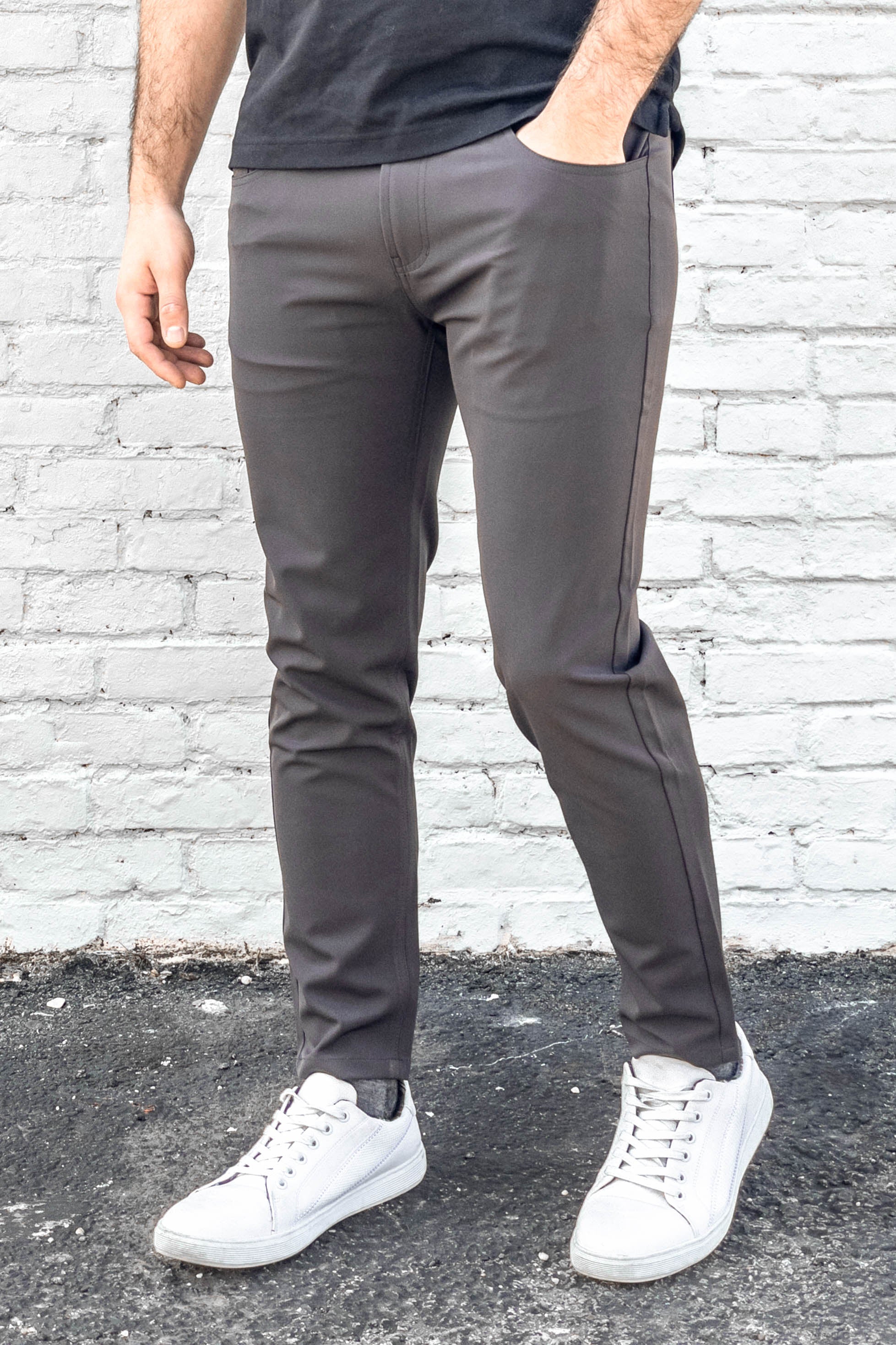 Super Stretch Performance Pants 5 Pocket Charcoal