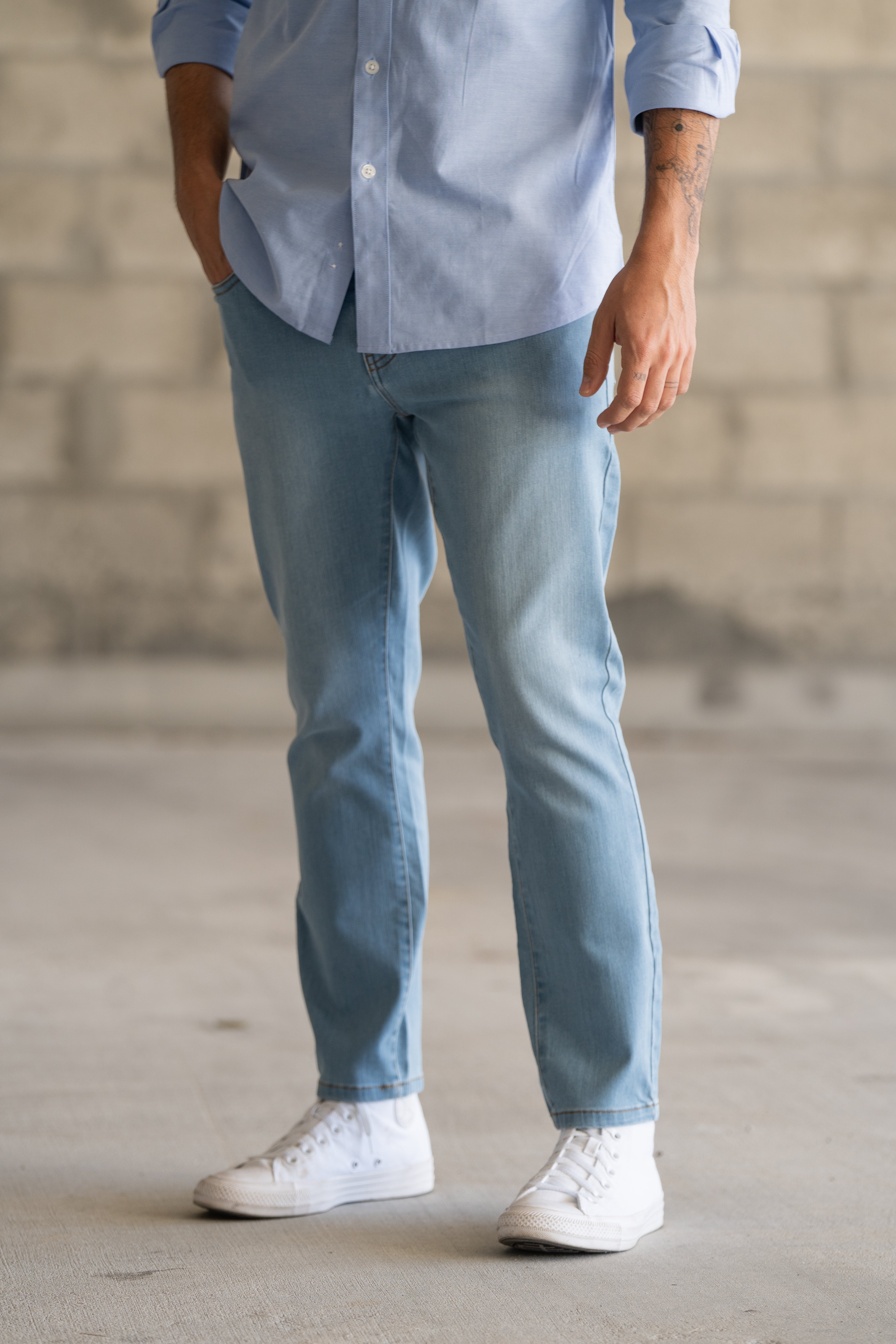 Core Extra Stretch Jeans Light Wash