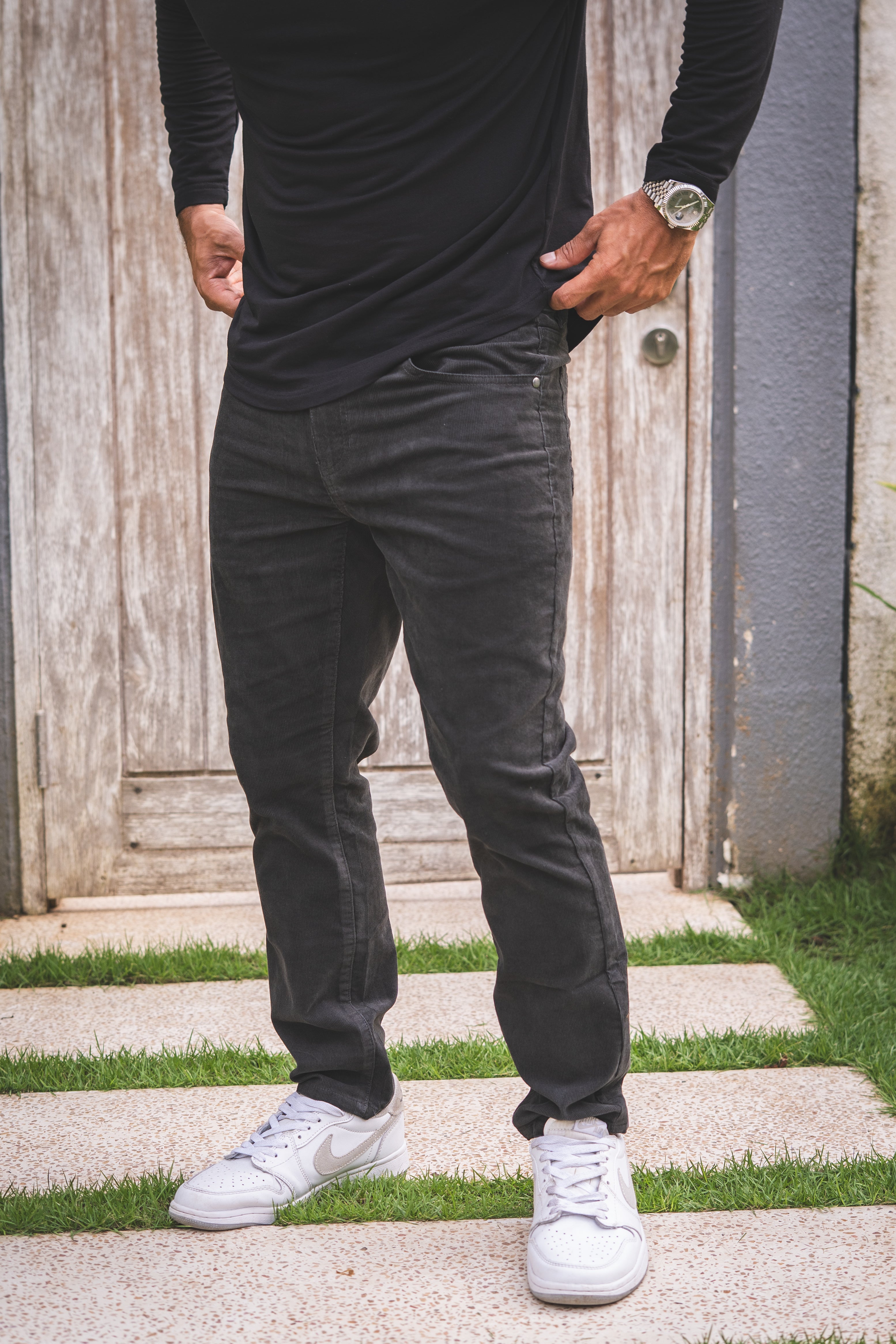 Stretch Cord 5 Pocket Pants Graphite