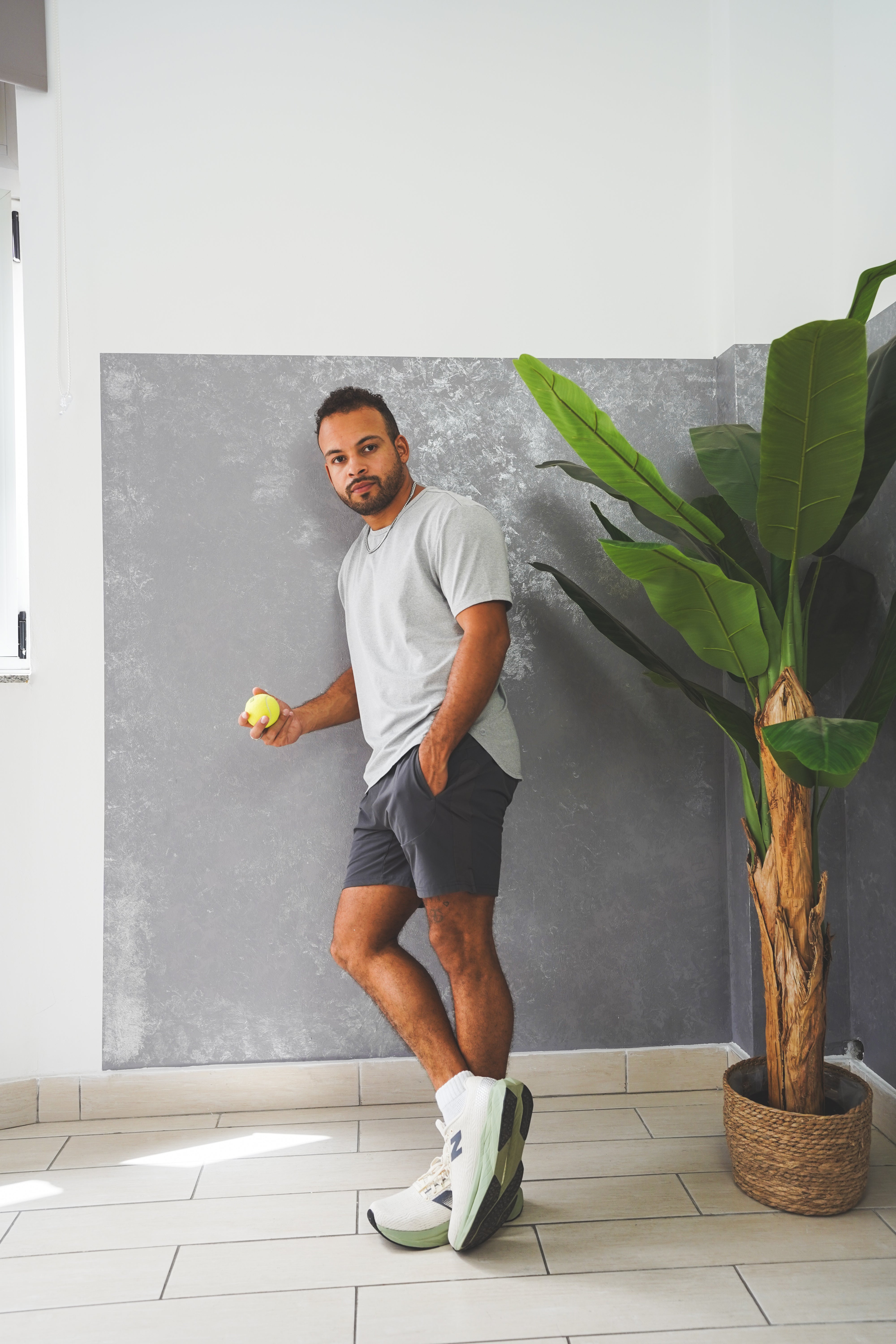 Running T-Shirt Light Gray