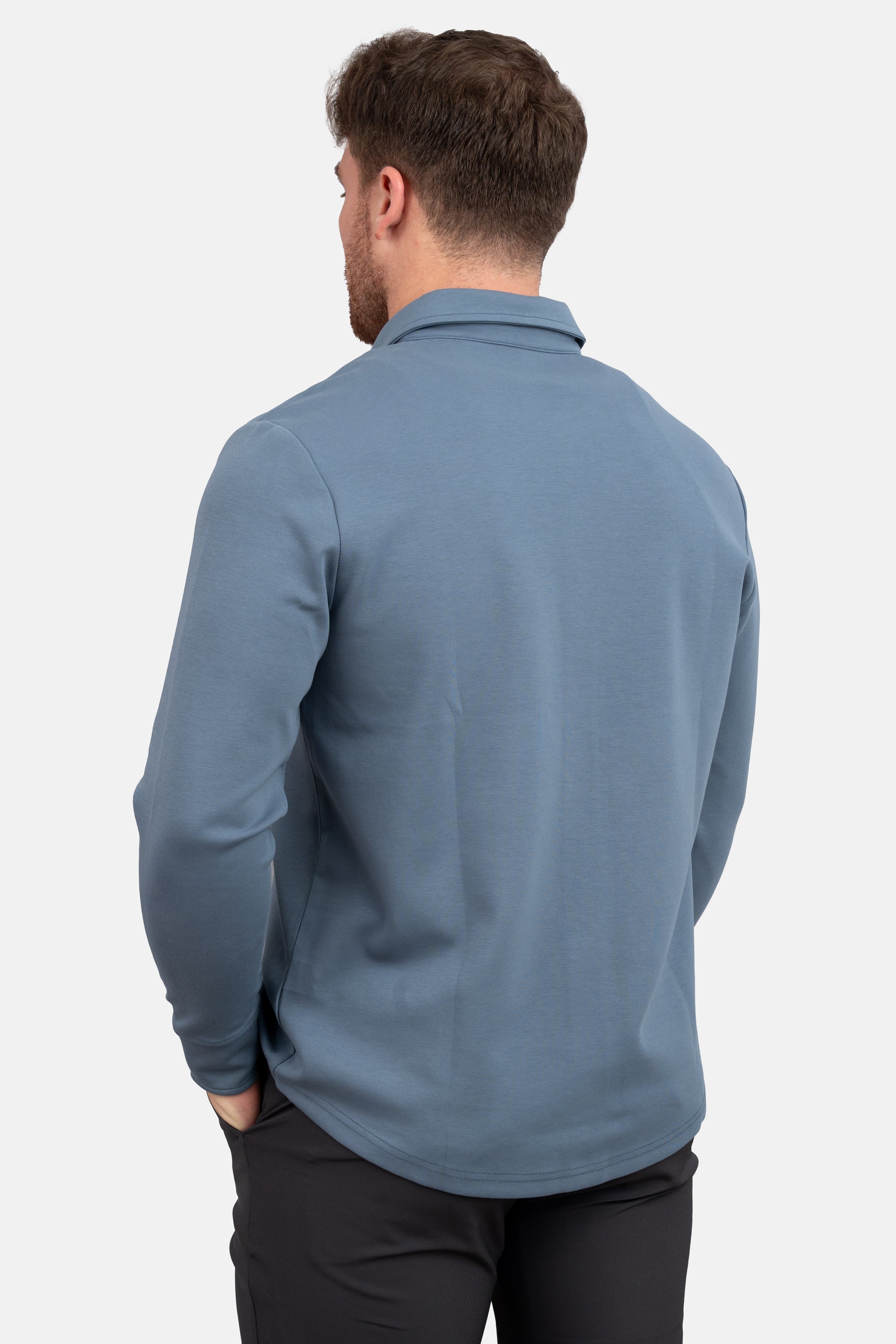 Flex Button Down Shirt Steel Blue