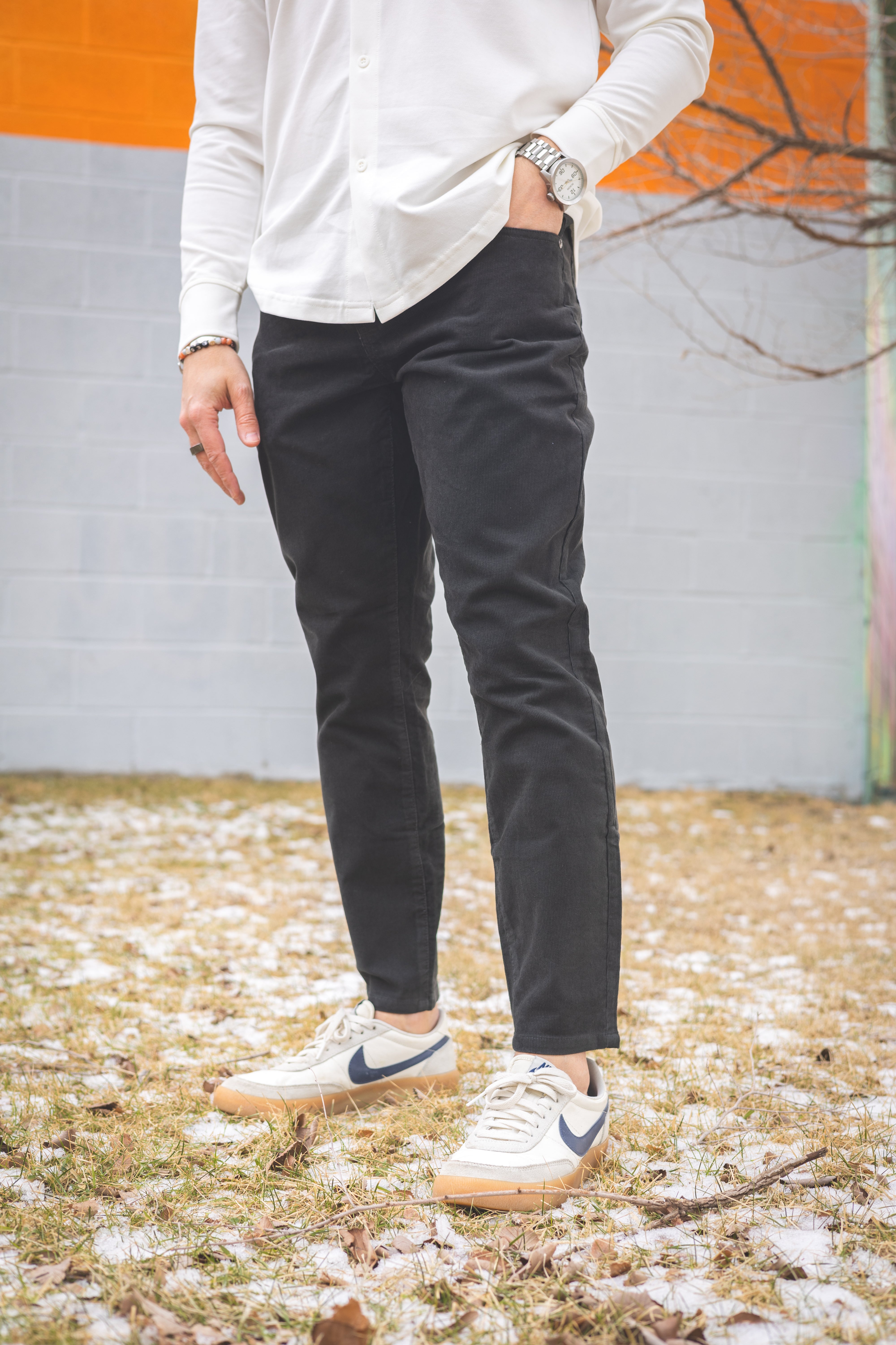 Stretch Cord 5 Pocket Pants Graphite