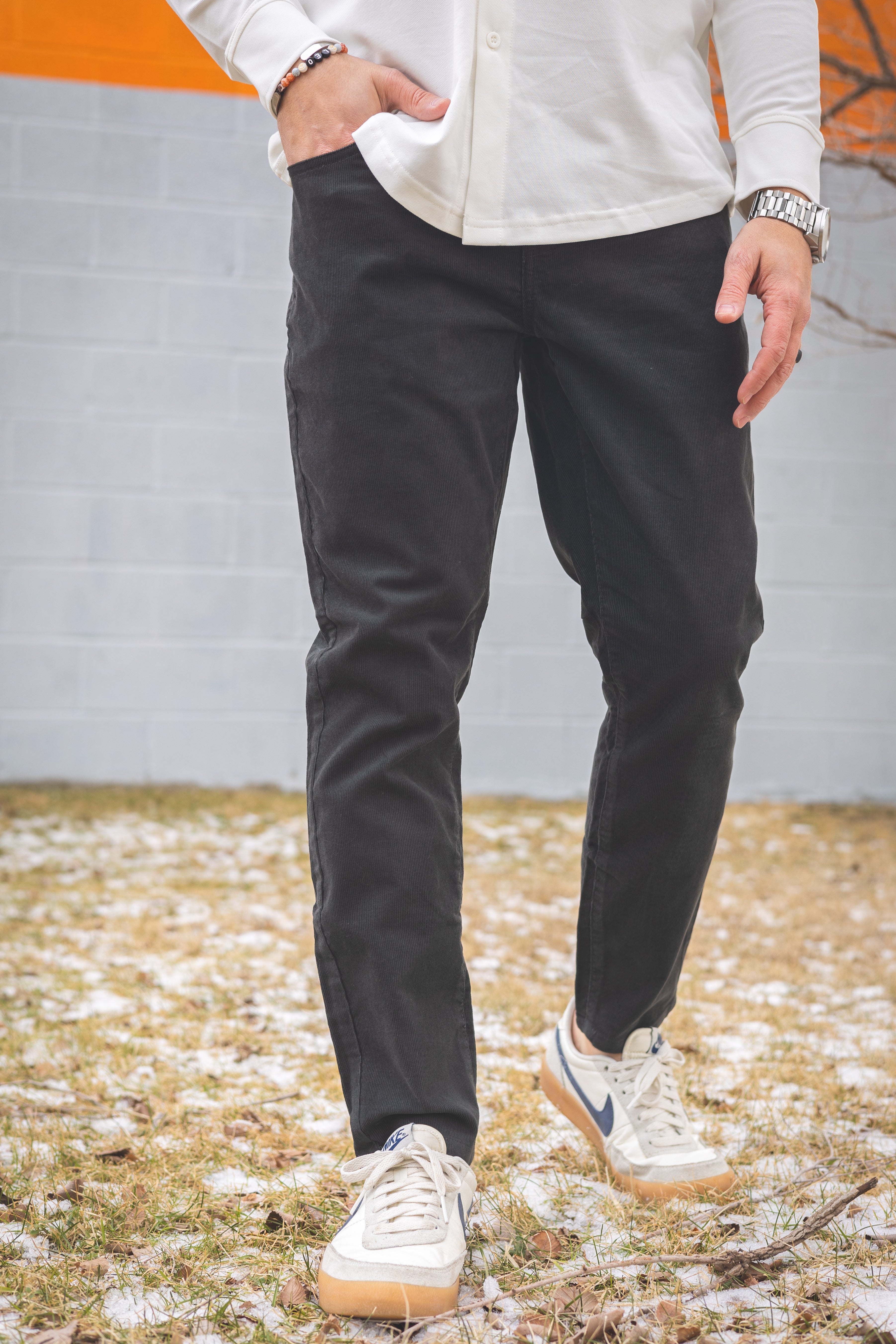 Stretch Cord 5 Pocket Pants Graphite