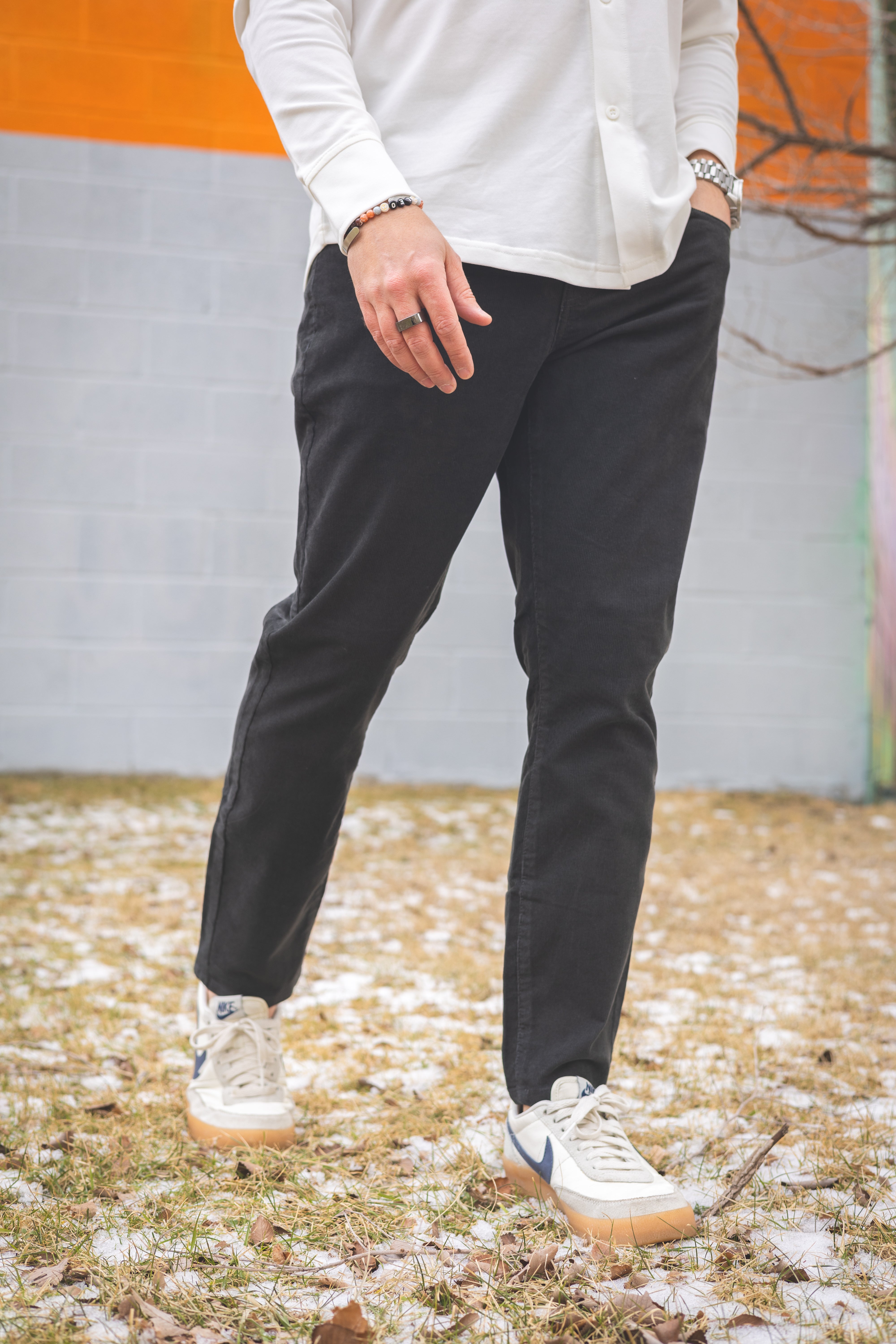 Stretch Cord 5 Pocket Pants Graphite