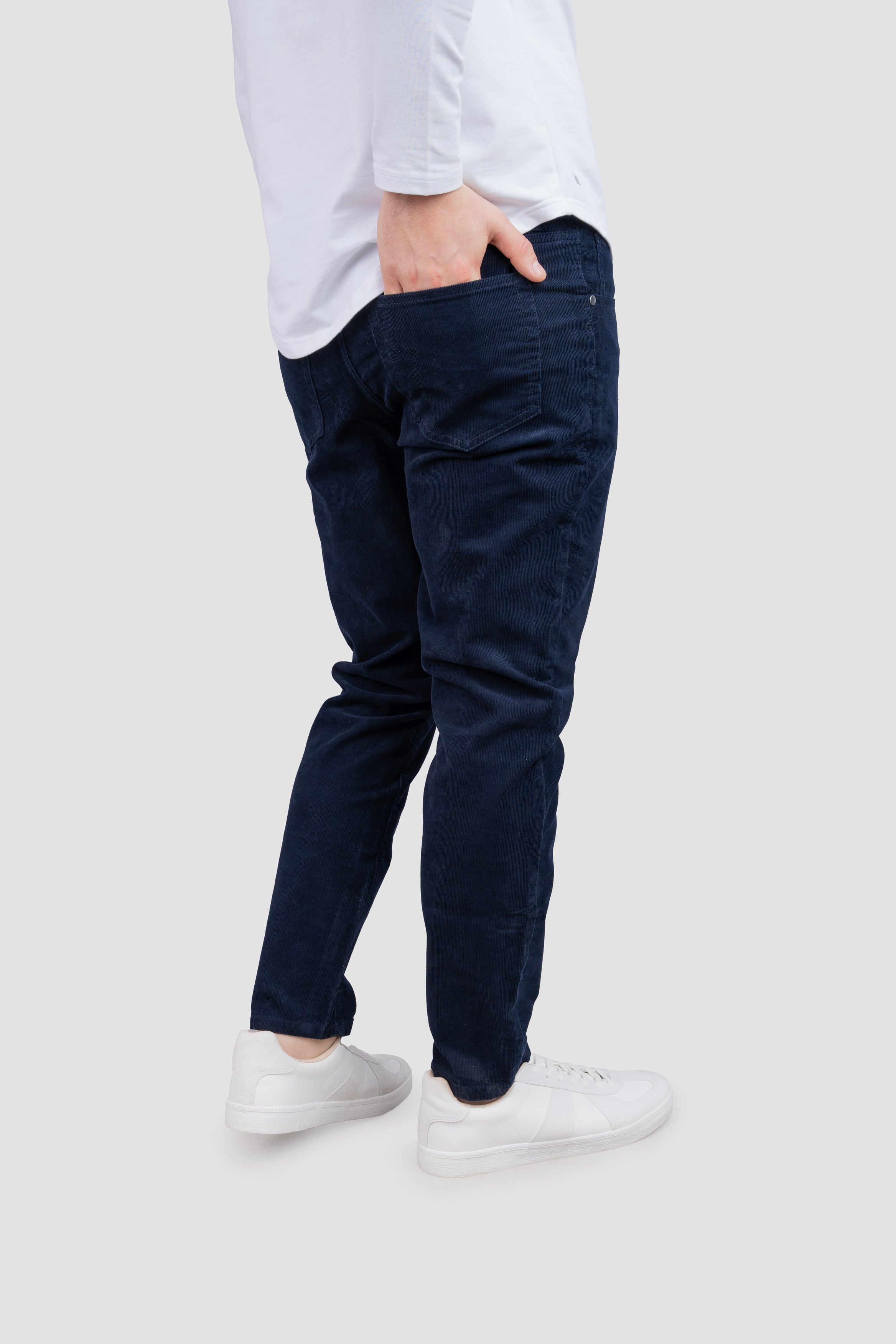 Stretch Cord 5 Pocket Pants Navy