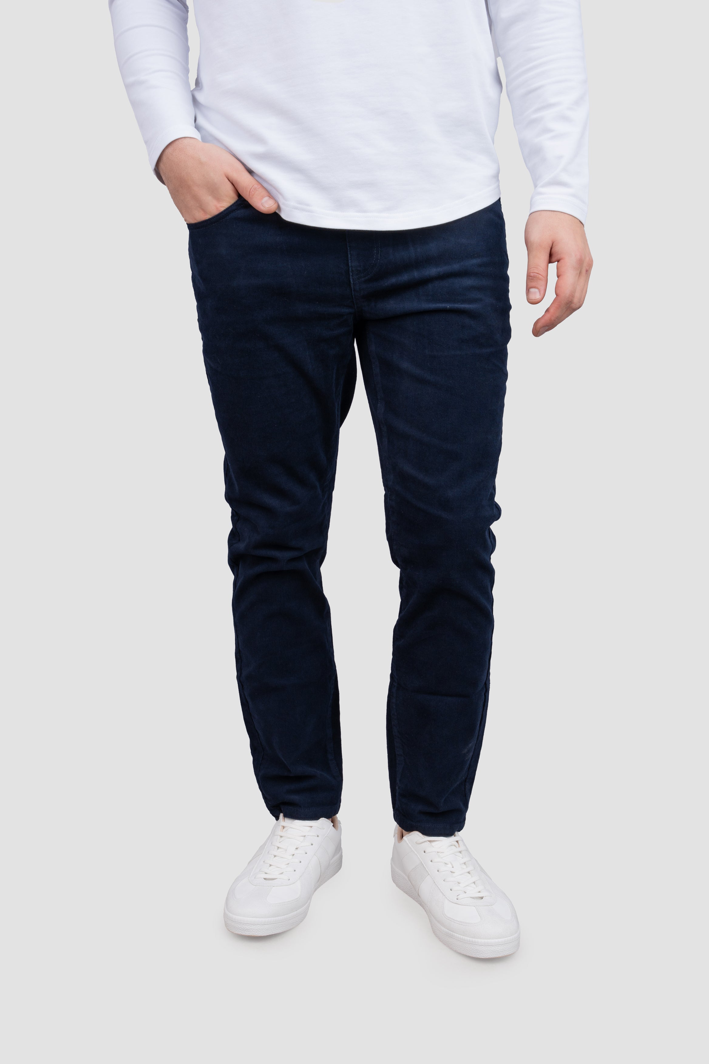 Stretch Cord 5 Pocket Pants Navy