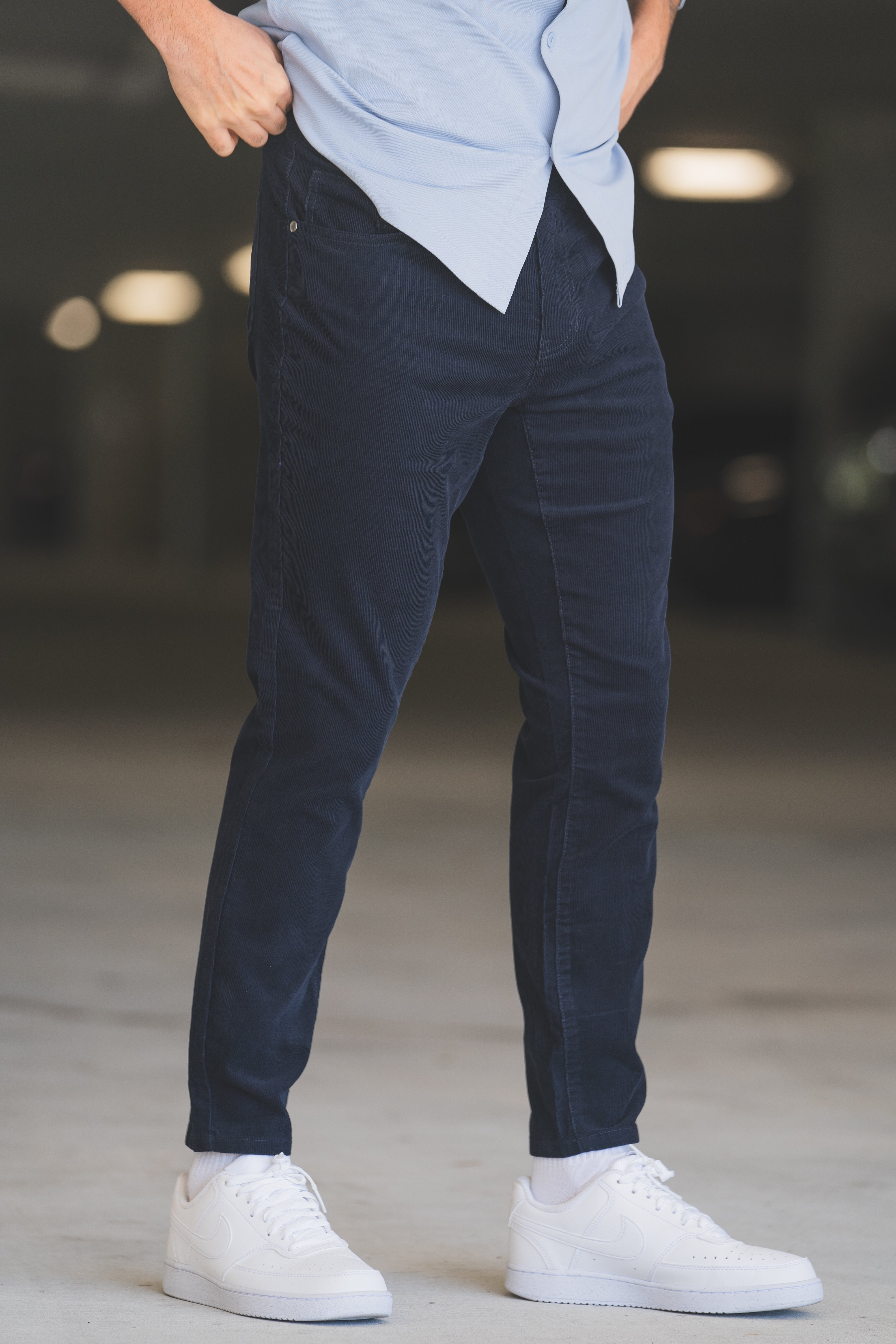 Stretch Cord 5 Pocket Pants Navy