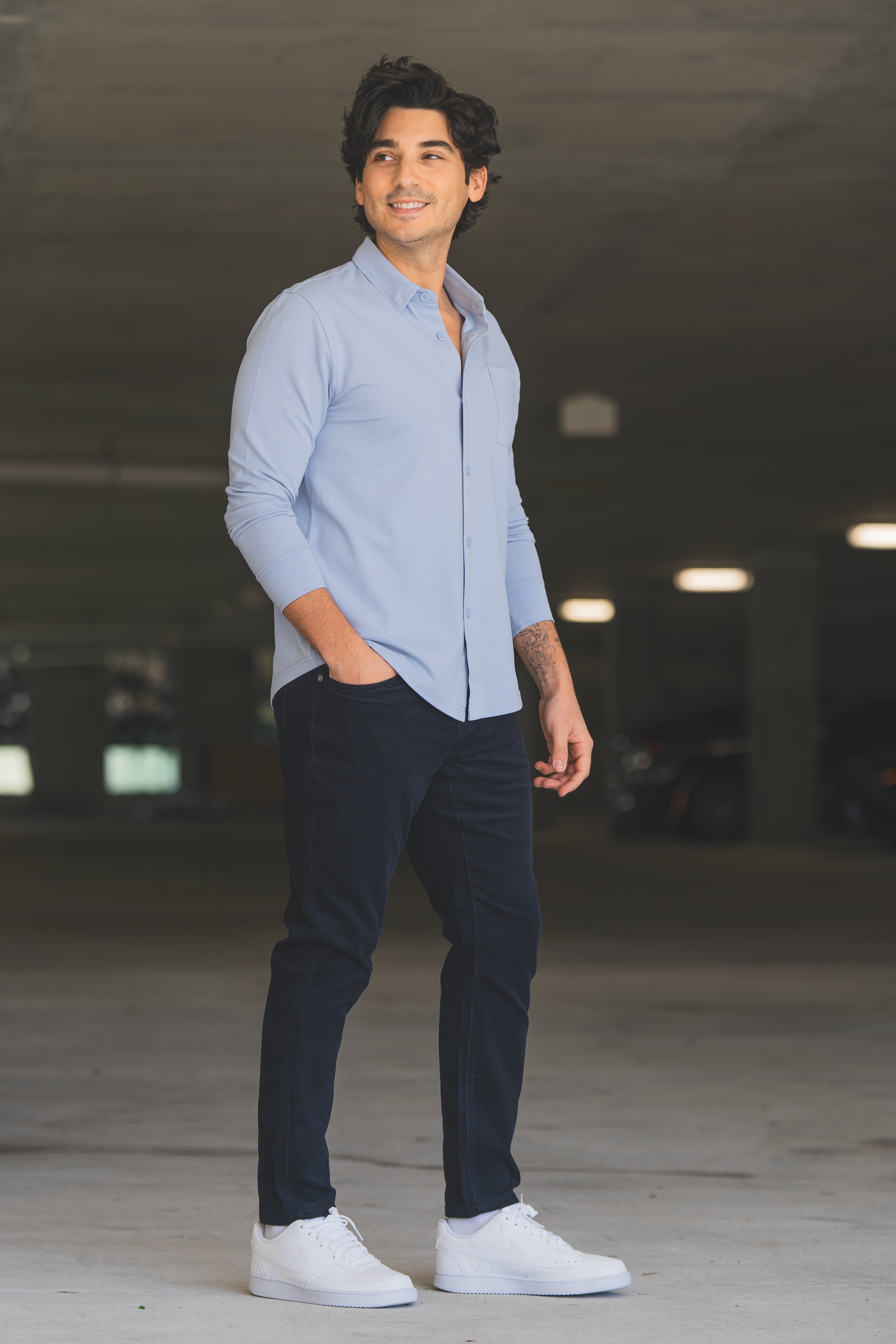 Stretch Cord 5 Pocket Pants Navy